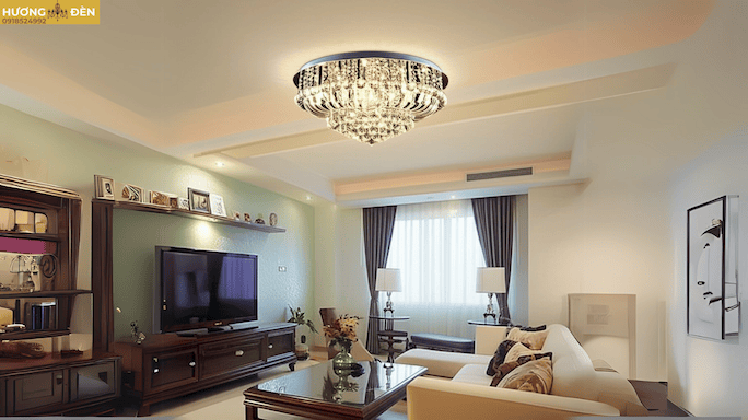 Đèn mâm pha lê cổ điển