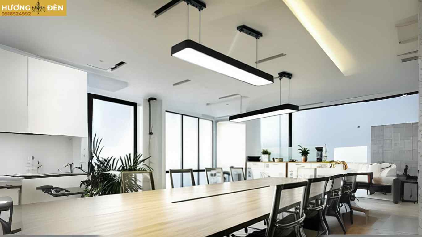 Thả Led thả trần 1m2 36w Đen