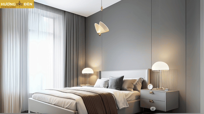 Đèn thả đầu giường độc đáo