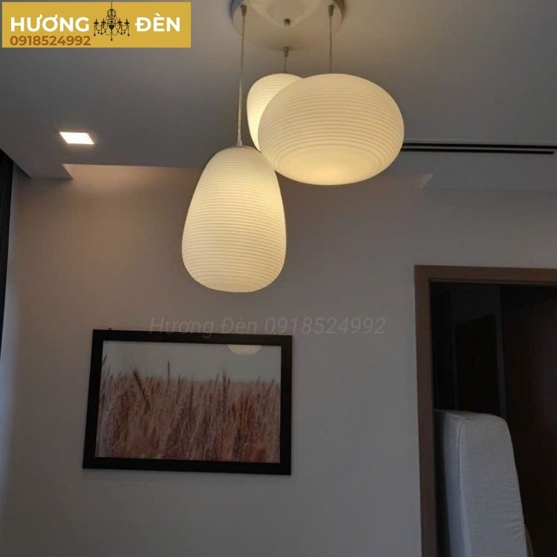 Đèn thả thủy tinh chóa trắng đục đơn TT25T1 A chính hãng