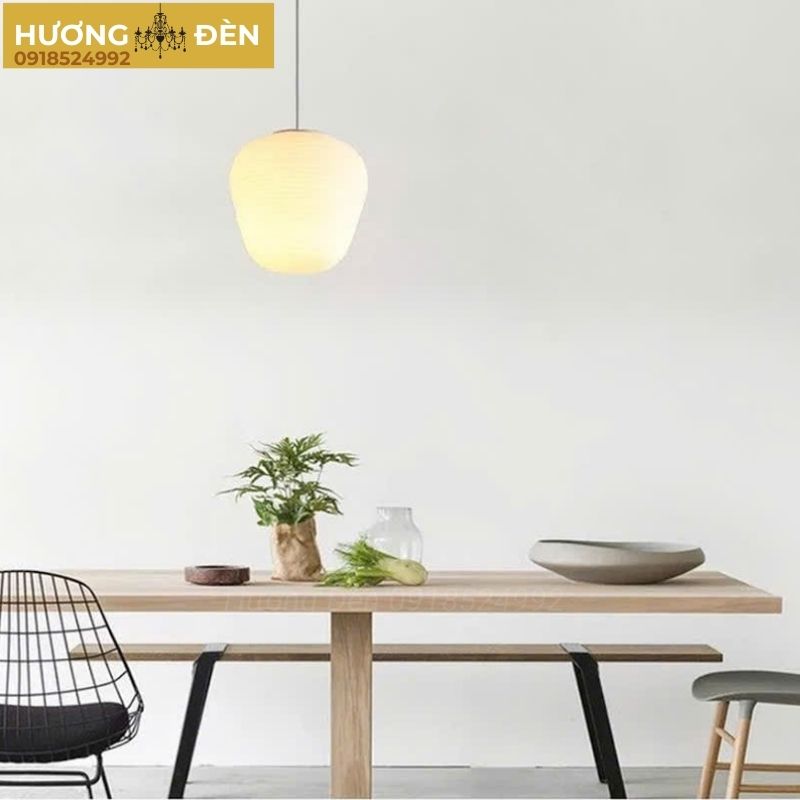 Đèn thả thủy tinh chóa trắng đục đơn TT25T1 B chính hãng