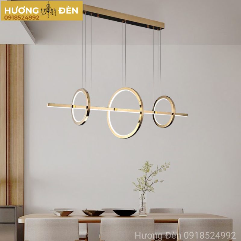 Đèn chùm hiện đại thiết kế thả ngang vòng tròn led sáng tạo cao cấp TTK119