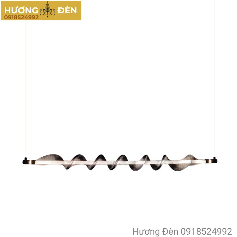 Đèn thả ngang hiện đại uốn dài cao cấp TTK96