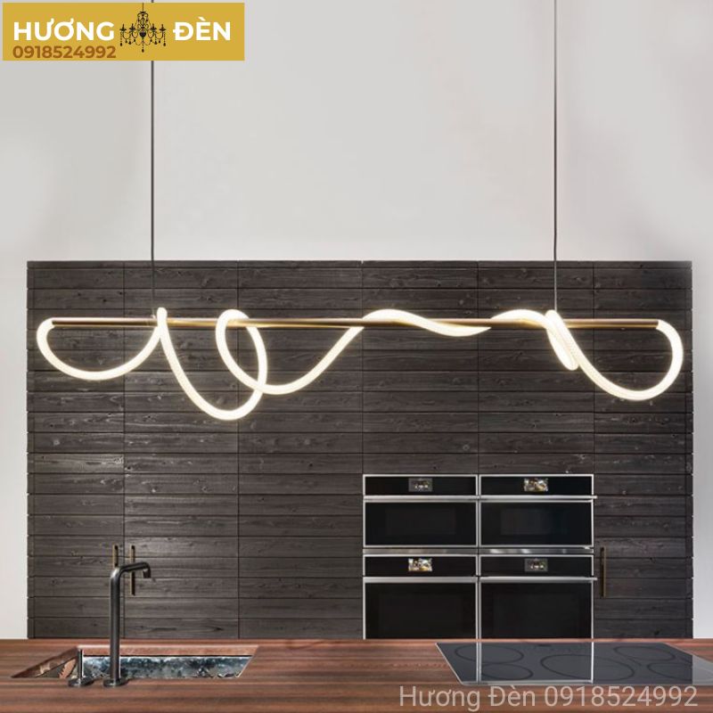 Đèn thả trần chao uốn lượn cao cấp TTK131