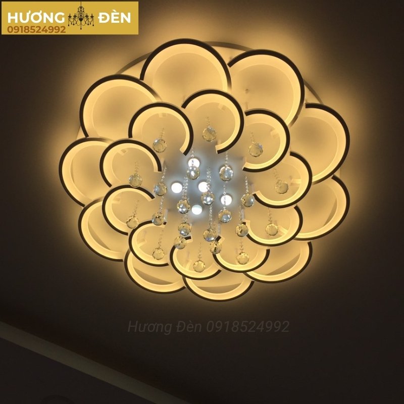 Đèn áp trần LED cao cấp hình bông hoa 20 cánh OT42T20