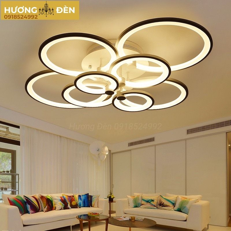 Đèn Mâm Ốp Trần 8 Cánh Cao Cấp OT7022T8