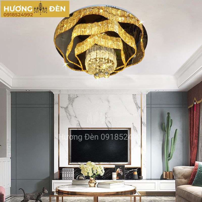 Đèn ốp trần pha lê chính hãng OTPL01