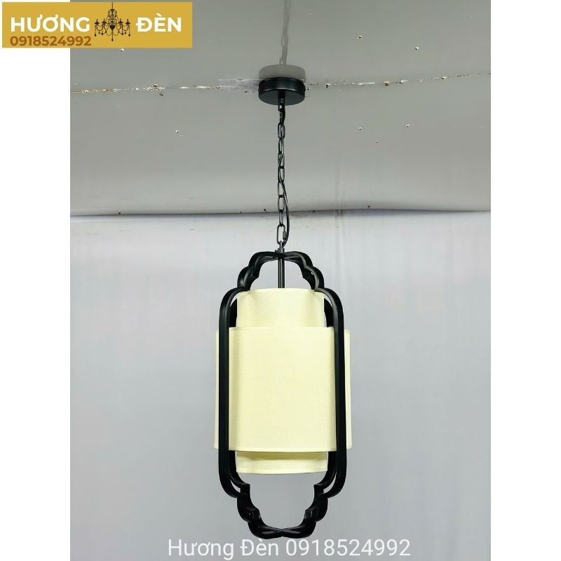 Đèn thả tường lồng vải Indochine hiện đại treo thả cao cấp TDH65