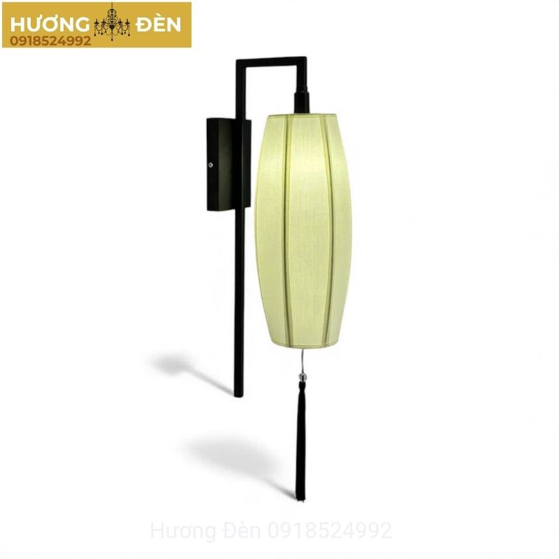 Đèn tường lồng vải Á Đông sang trọng VK202