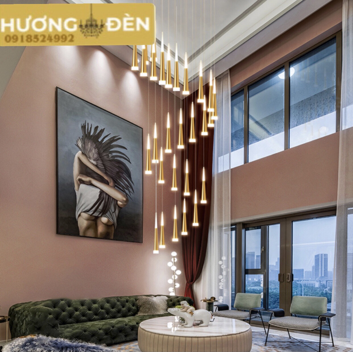 ĐÈN CHÙM 28 BÓNG P600