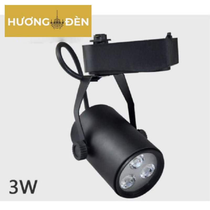 Đèn Ray Solo Đen 3w Pha lê – Trắng/Vàng