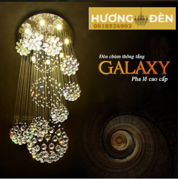 Đèn Chùm Pha Lê Thông Tầng Galaxy TTT10