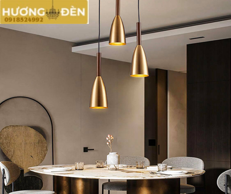 Đèn Thả Ly Gold 3 Bóng