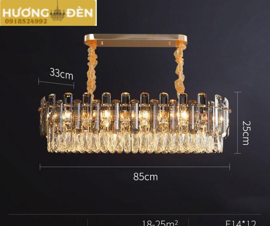Đèn Chùm Pha Lê Cao Cấp Phòng Khách - GP0212PL