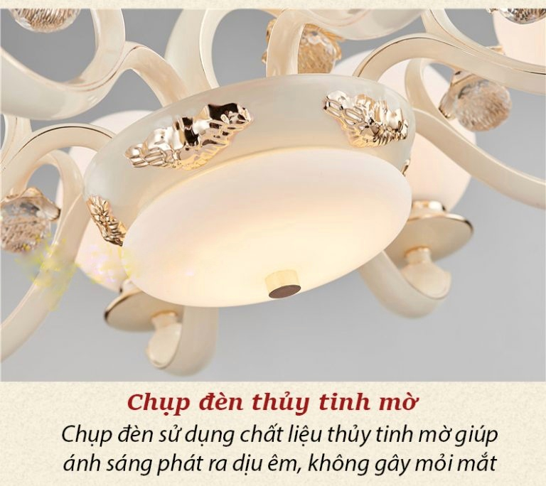 ĐÈN CHÙM NỤ HOA PHA LÊ CHĐ8