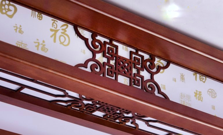 Đèn Mâm Vuông Gỗ Mộc San OT37