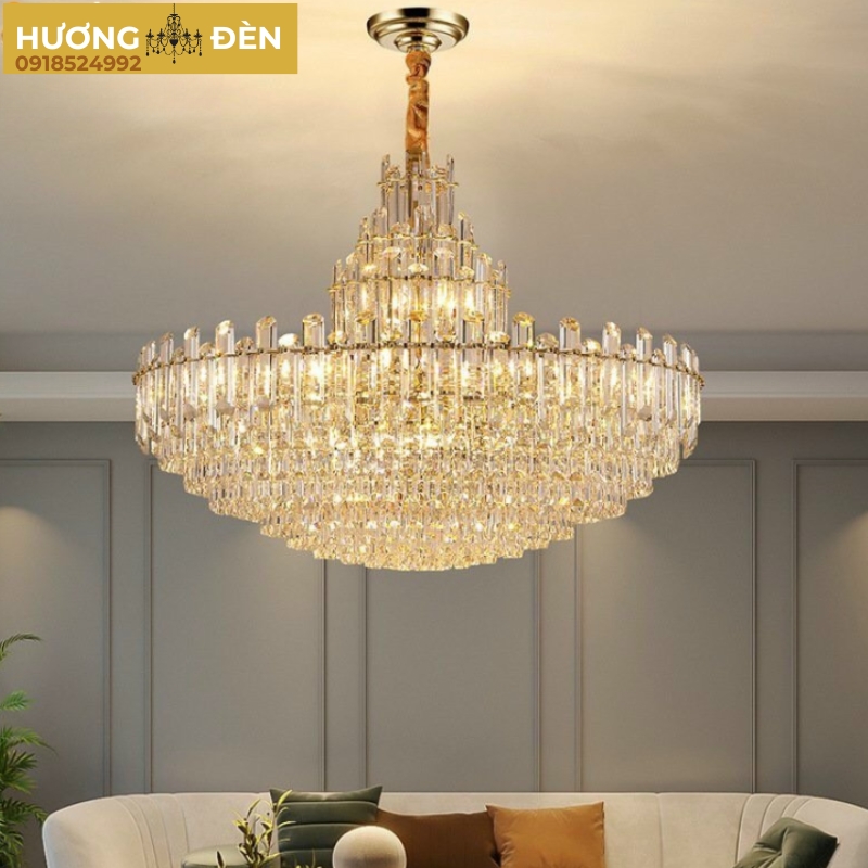 Đèn chùm thả pha lê hiện đại sang trọng - SP007349