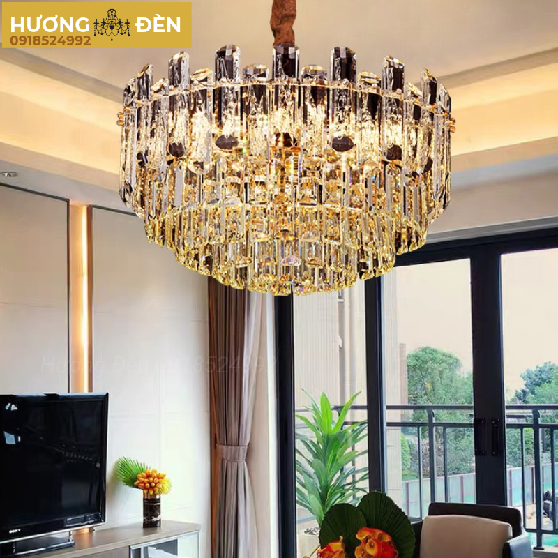đèn chùm pha lê sang trọng