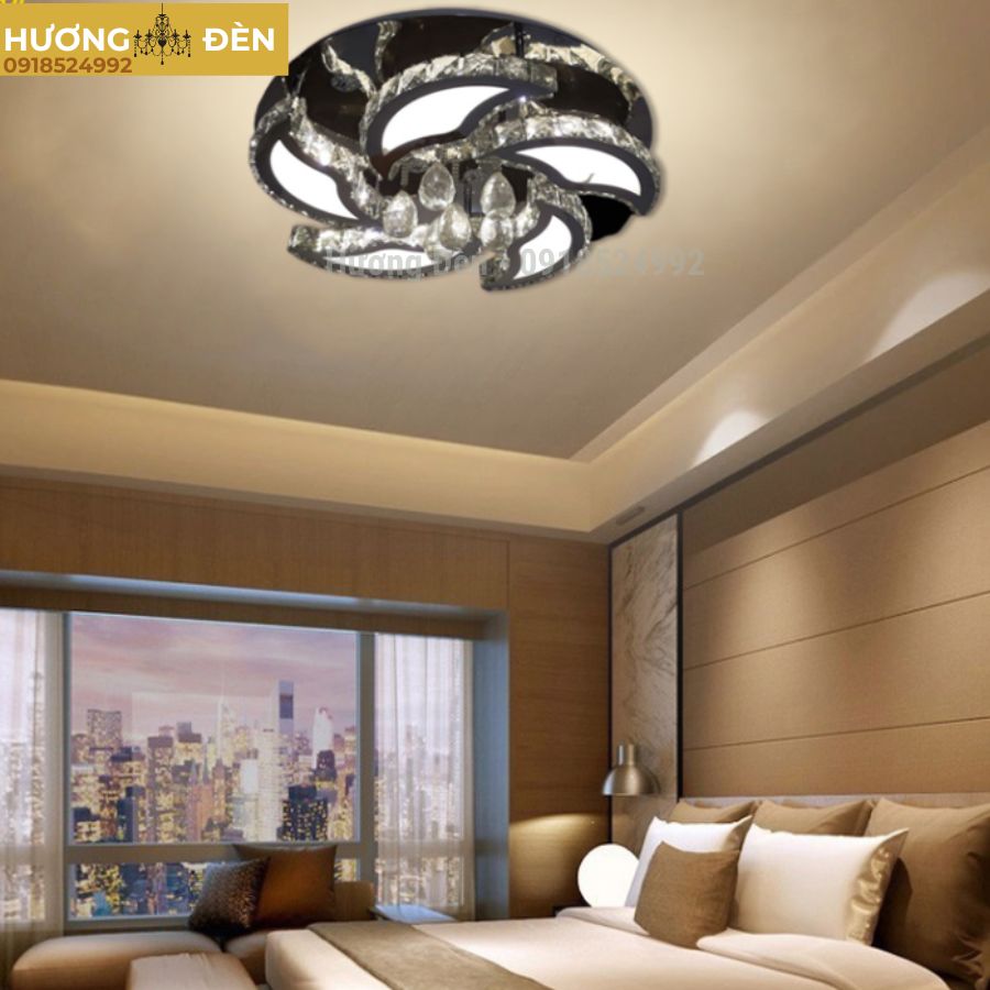 Đèn Mâm Pha Lê Tròn- MPL1