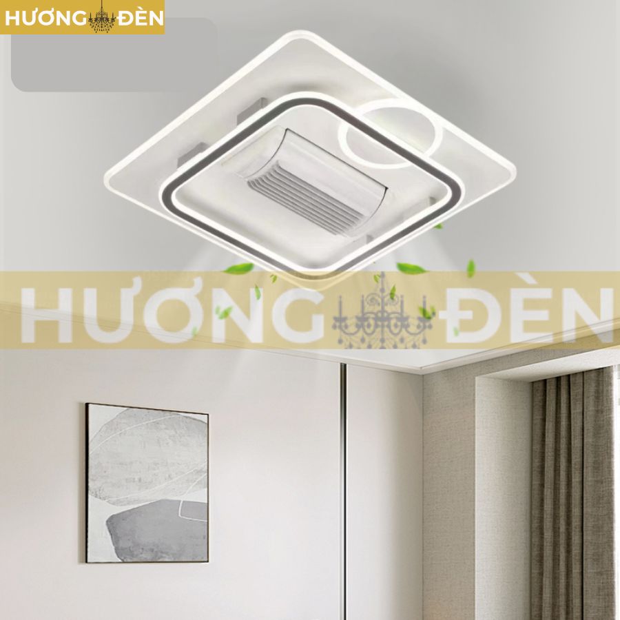Đèn Quạt Ốp Trần Vuông – QT6