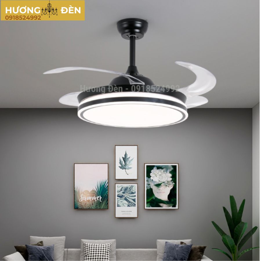 Quạt Trần Đèn 4 Cánh-QT48/QT52
