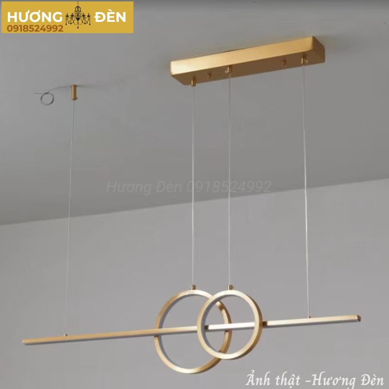 Đèn thả thanh Led dài 2 vòng tròn Led cao cấp TTK127