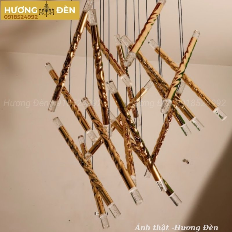 Đèn thả nguyên bộ dài 3 mét 18 ống leds sáng 2 đầu THD131