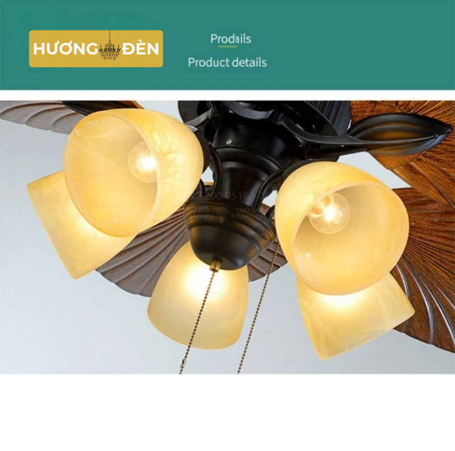 Quạt Trần Đèn 5 Cánh