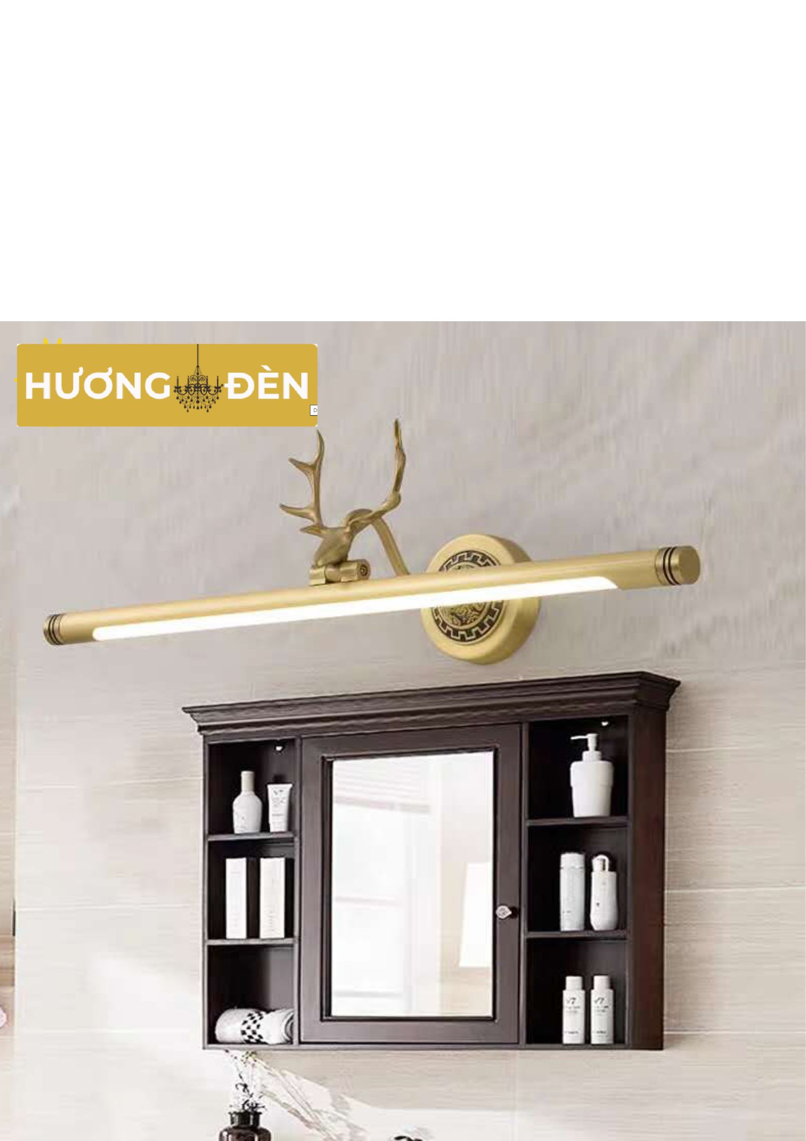 Đèn Soi Gương Lộc Hoàng 2258-60cm Gold